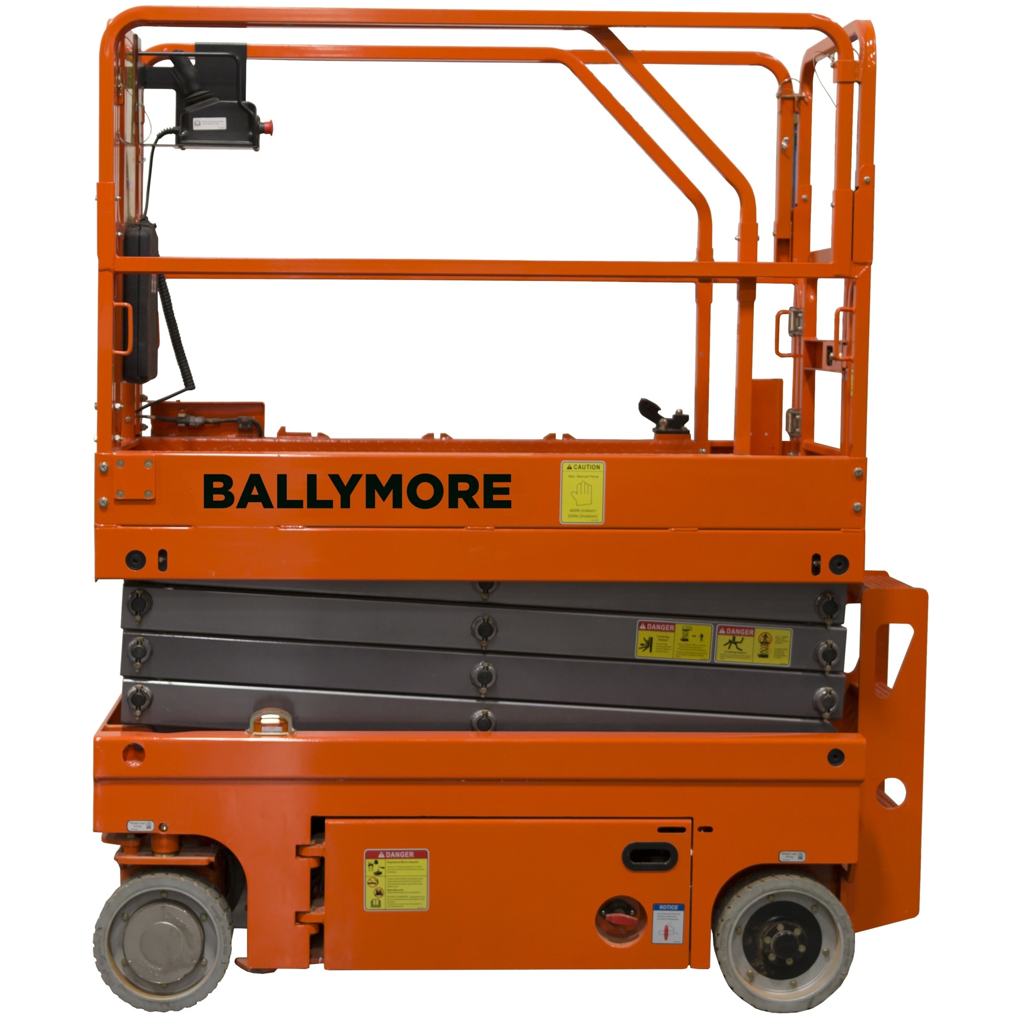 Ballymore, Drivable Scissor Lift, Capacity 500 lb, Working Height 25 ft, Platform Height 228 in, Model# DMSL-19